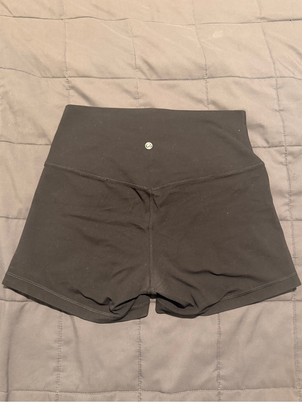 CRZ YOGA High-Waisted Black Athletic Workout Shorts - 3" Inseam